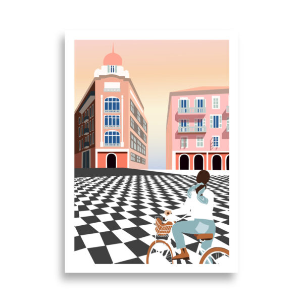 Masséna en rose – Affiche 50×70 cm