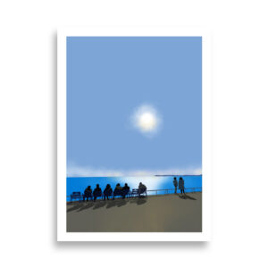 Les ombres sur la Promenade des Anglais – Affiche 50×70 cm